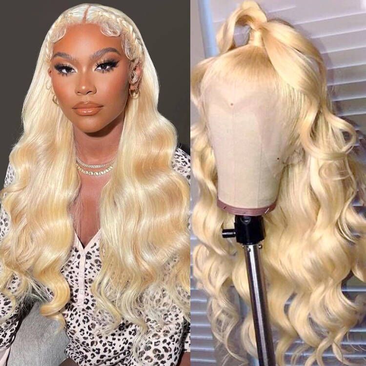 Stema 613 Blonde Full Lace Wig Body Wave Virgin Hair Wig